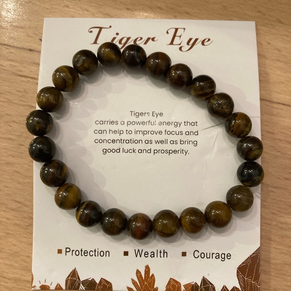 Tiger Eye Natural Stone Bracelet - NEW